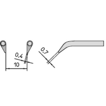 Weller Soldering Tweezer, Micro, 1/32in. T0054465799N