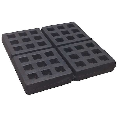 Mason Industries Vibration Isolation Pad, 2400lb, PK2 20UZ19
