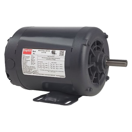 Dayton Three-Phase General Purpose Motor, 1/2 HP, 56 Frame, 230/460V AC Voltage, 1,725 Nameplate RPM 31TT08