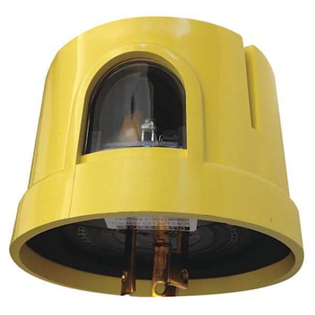 Lithonia Lighting LED Photocontrol, 1,000 W, Yellow, 5 sec Max, 2 sec Min DLL480 1.5 CUL JU