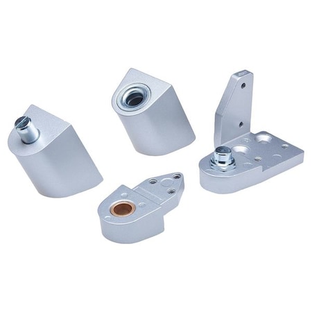 Kaba Ilco Pivot Hinge, Diecast Aluminum, Half Surface Mounting, 1 5/16 in Leaf W x 2 13/16 in Leaf H IL-OP-12-RH-AL SETS