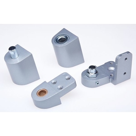 Kaba Ilco Pivot Hinge, Diecast Aluminum, Half Surface Mounting, 1 3/8 in Leaf W x 2 3/4 in Leaf H, Aluminum IL-OP-14-RH-AL SETS