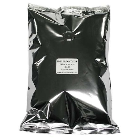 Iron Brew French Roast Coffee, 1 lb., PK8 C-8CTFR