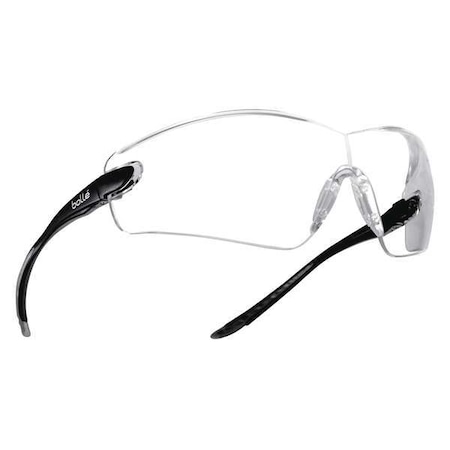 Bolle Safety Cobra, Safety Glasses, Anti-Fog, Anti-Static & Anti-Scratch, Clear Lens, Black/Gray Frame 40037