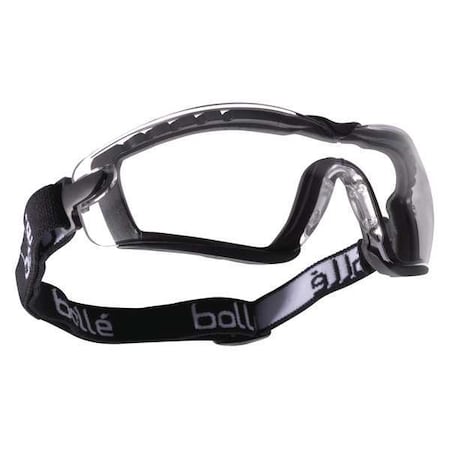 Bolle Safety Safety Goggles, Clear Lens, Anti-Fog, Anti-Scratch, Platinum, Vented, Cobra Hybrid Version 40091