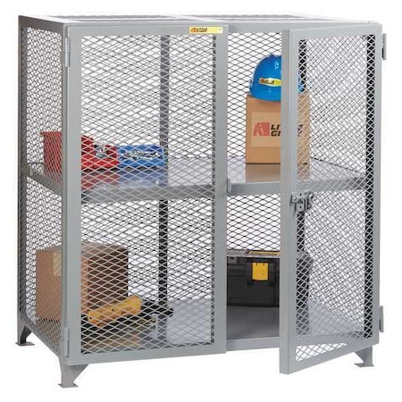 Little Giant Bulk Storage Locker, 73 in W, 33 in D, 52 in H, (1) Tier, (1) Wide, Gray SC-3072-NC