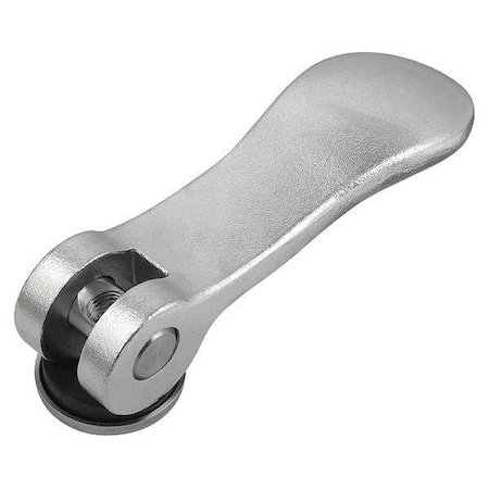 KIPP Cam Lever Size: 9 D=M04, A=36, 2, B=14, 4, Aluminum Black Powder-Coated, Comp: Steel K0005.9501104