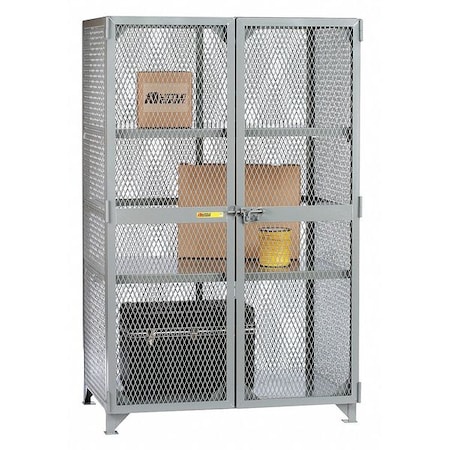 Little Giant Bulk Storage Locker, 49 in W, 27 in D, 78 in H, (1) Tier, (1) Wide, Gray SL2-2448
