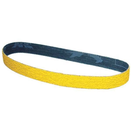 Arc Abrasives Sanding Belt, 3/4 in W, 18 in L, Coated, Ceramic, 60 Grit, Medium, Predator, Yellow 71-007018005K