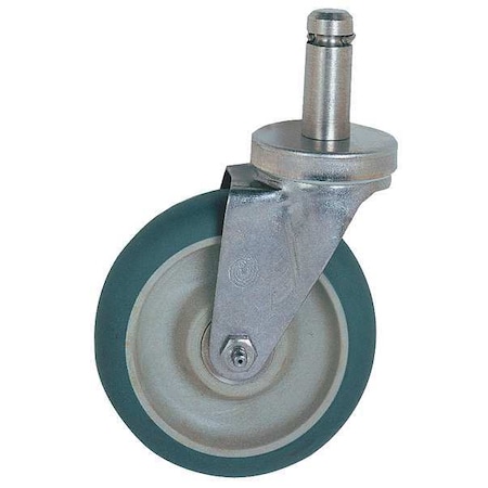 Metro Swivel Stem Caster, H 5 In, w/Donut Bumper 5MDXA