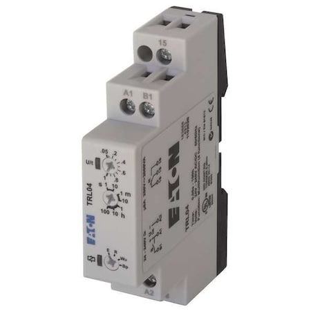 Eaton Multifunction Time Delay Relay, Octal, 4 Functions 24 to 240V AC/DC, SPDT TRL04