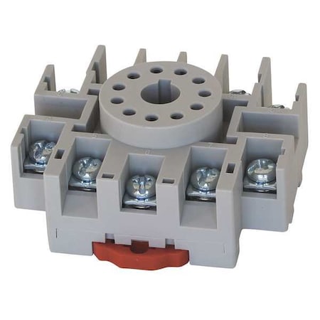 Eaton Rlay Scket, Fingr Saf, Octl, 11 Pin, 2.16" L D3PA3