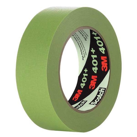 3M Painter's Tape, 12 mm W x 55 m L, 6.7 mil Thick, Green, Rubber Adhesive, 48 PK 401+