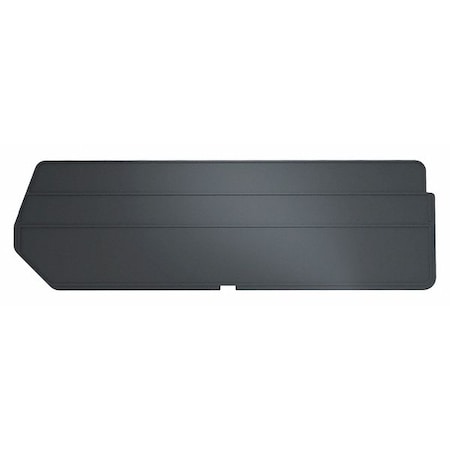 Akro-Mils Plastic Divider, Black, 14 1/8 in L, 4 13/32 in H, 6 PK 40234
