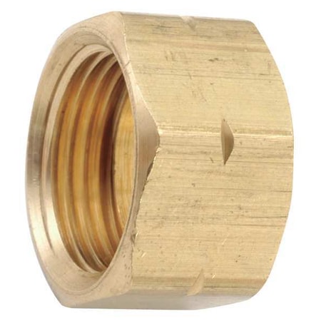 Zoro Select 1/4" Low Lead Brass Nut 700261-04