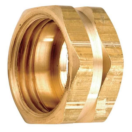 Zoro Select Hex Nut, Low Lead Brass, 500 psi 707406-12