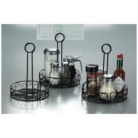 American Metalcraft Condiment Rack, Black, 7 3/4 x 9 In. WBCC8