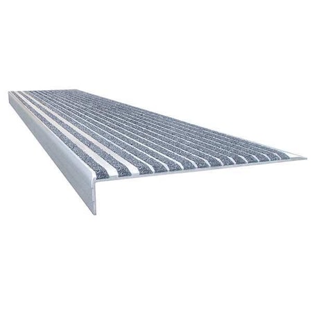 Wooster Products Stair Tread Cover Extruded Aluminum Concrete Gray, 60 in W x 9/32" Thick 500CGY5