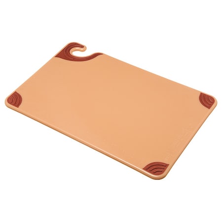 San Jamar Cutting Board w/Grips, 12 x 18 In, Brown CBG121812BR