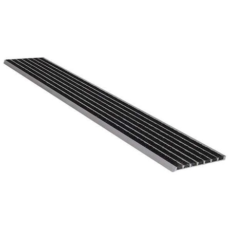 Wooster Products Stair Nosing Extruded Aluminum Black, 36 in W x 1/4" Thick 141BLA3