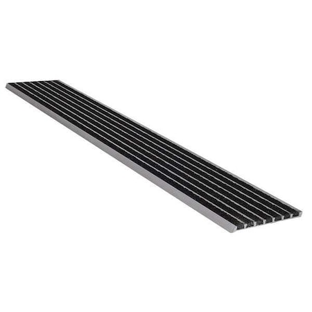 Wooster Products Stair Nosing Extruded Aluminum Black, 48 in W x 1/4" Thick 141BLA4