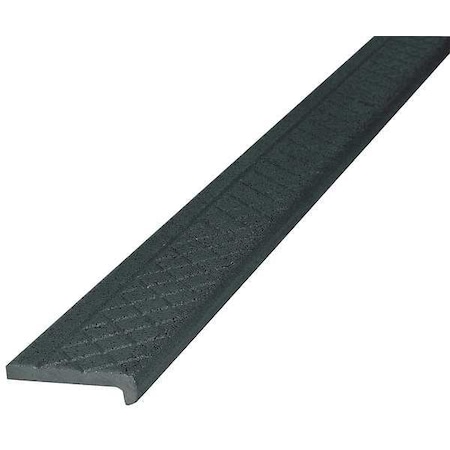 Wooster Products Stair Nosing Cast Iron 20 Grit Grit Size, Black, 60 in W x 5/16 in Thick FG101SP.3-5