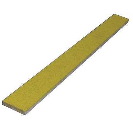 Wooster Products Stair Strip, Yellow, 48in W, Extruded Alum, WP24YEL4 WP24YEL4