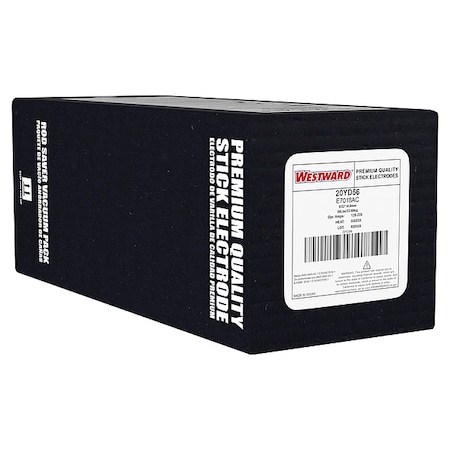 Westward 14" Welding Electrode 5/32" Dia., AWS E7018AC, 50 lb. 20YD56