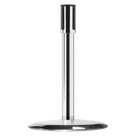 Tensabarrier Receiver Post, 18 In H, Polished Chrome 8G1U-1P-1P-1P-RCV