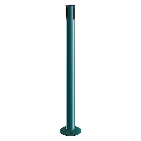 Tensabarrier Receiver Post, 36-1/2 In H, Green 889F-28-28-RCV