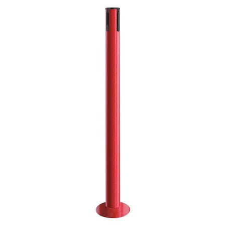 Tensabarrier Receiver Post, 36-1/2 In H, Red 889F-21-21-RCV