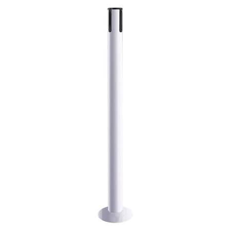 Tensabarrier Receiver Post, 36-1/2 In H, White 889F-32-32-RCV