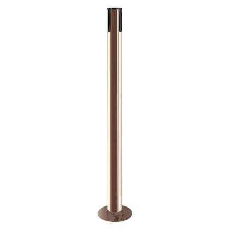 Tensabarrier Receiver Post, 36-1/2 In H, Polished Brass 889F-2P-2P-RCV