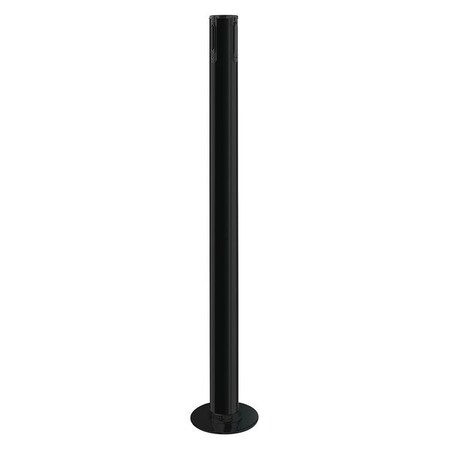 Tensabarrier Receiver Post, 36-1/2 In H, Black 889F-33-33-RCV