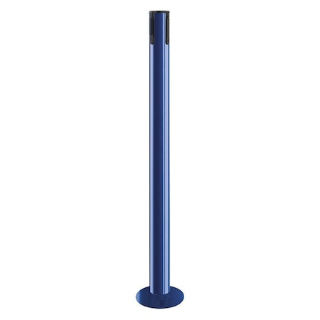 Tensabarrier Receiver Post, 36-1/2 In H, Blue 889F-23-23-RCV