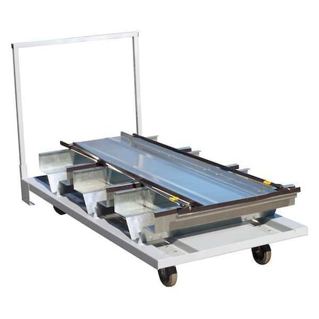 Visiontron Storage Cart, 18 Posts, Gray VPSC-18