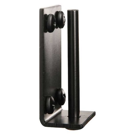 Retracta-Belt Wall Mount Receiver, Aluminum, 3 in Height, 2 in Length, 1 lb, Black RE6500
