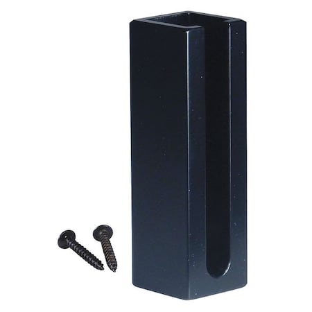 Retracta-Belt Wall Mount Receiver, 3 1/4 in Height, 0.1 lb, Black HDRE