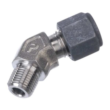 Parker 1/8" x 1/4" CPI x MNPT SS Male 45 Degree Elbow 4-2 VBZ-SS