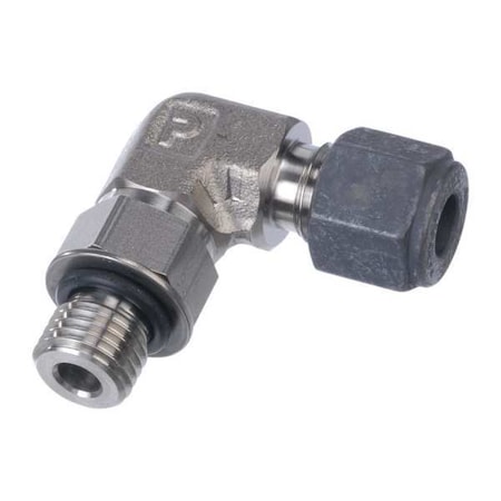 Parker 1/4" CPI x SAE SS Straight Thread Elbow 4-4 C5BZ-SS