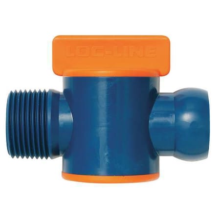 Loc-Line Male NPT Valve, 3/4In, PK10 69556