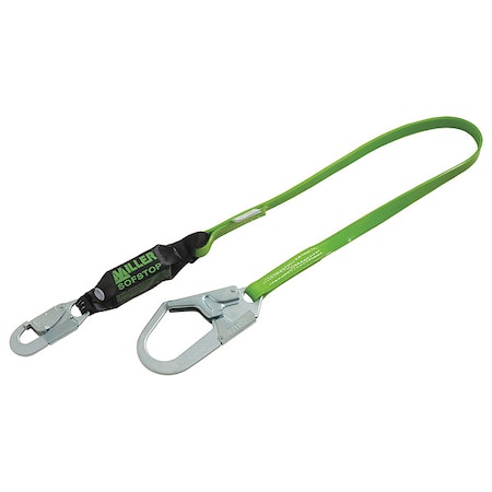 Honeywell Miller Honeywell Miller Liquid Repellant Shock Absorbing Lanyard, Snap Hook, Steel, 1 Leg(s) 922PCR/6FTGN
