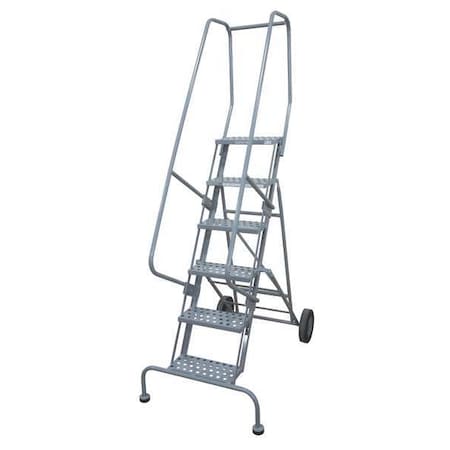 COTTERMAN 80 in H Steel Rolling Ladder, 5 Steps, 450 lb Load Capacity 6505R1830A3E10B11W5C1P6