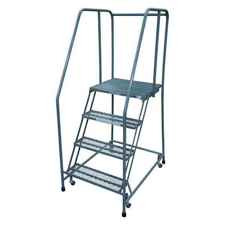 Cotterman 70 in H Steel Rolling Ladder, 4 Steps, 450 lb Load Capacity 1004R2630A1E30B3C1P6