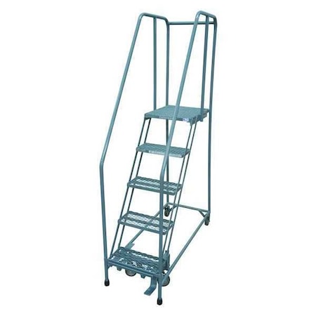 COTTERMAN 80 in H Steel Rolling Ladder, 5 Steps, 450 lb Load Capacity 1005R2630A2E20B4C1P6