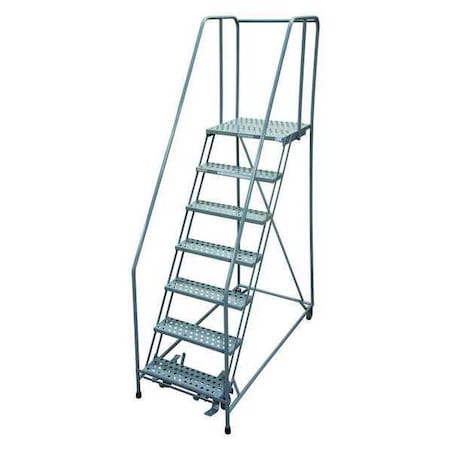 Cotterman 100 in H Steel Rolling Ladder, 7 Steps, 450 lb Load Capacity 1007R2630A6E30B4C1P6