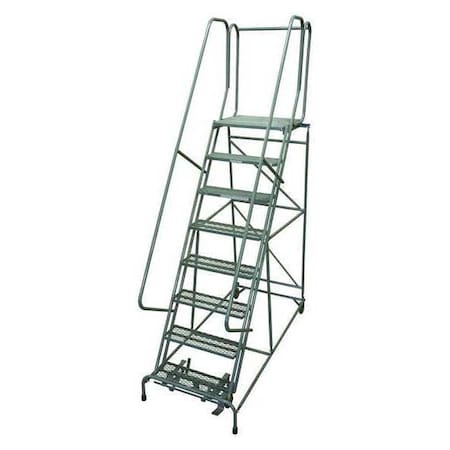 COTTERMAN 110 in H Steel Rolling Ladder, 8 Steps, 450 lb Load Capacity 1008R2632A2E20B4C1P6