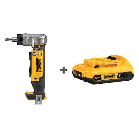 Dewalt PEX Expander Kit, 20.0V, Cordless 2 Ah Battery Included DCE400B / DCB203
