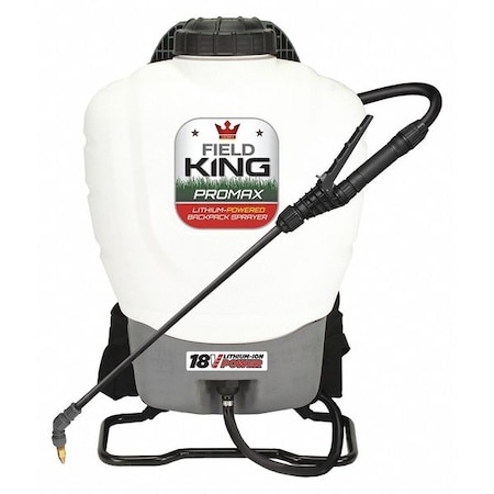 Smith Field King Sprayers 4 gal Backpack Sprayer, Lithium Ion, 18V 190515