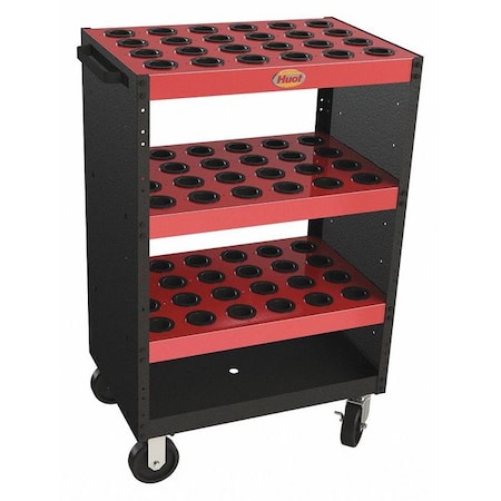 Huot CNC Tool Cart, KM63 Toolholders 13963